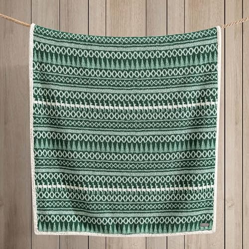 Eddie Bauer - Throw Blanket, Ultra-Soft Plush Bedding with Faux Shearling Reverse, Blanket for Couch & Bed (Alpine Fair Isle Green, 50" x 60") - Image 3