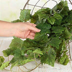Factory Direct Craft Grape Leaf Cascading Artificial Ivy Vine Bush Greenery - Indoor/Outdoor Tuscany Vineyard Winery Hanging Grape Leaves Plant for Home Porch or Patio Decor (39" L) - Image 6