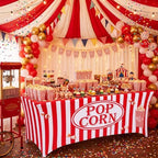 Frienda 6ft Popcorn Tablecloth Popcorn Stretch Table Cover Concession Stand - Image 6