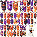 Abbylike 50 Pcs Halloween Dog Bandanas Bulk, Pumpkin Ghost Bat Skull by Abbylike