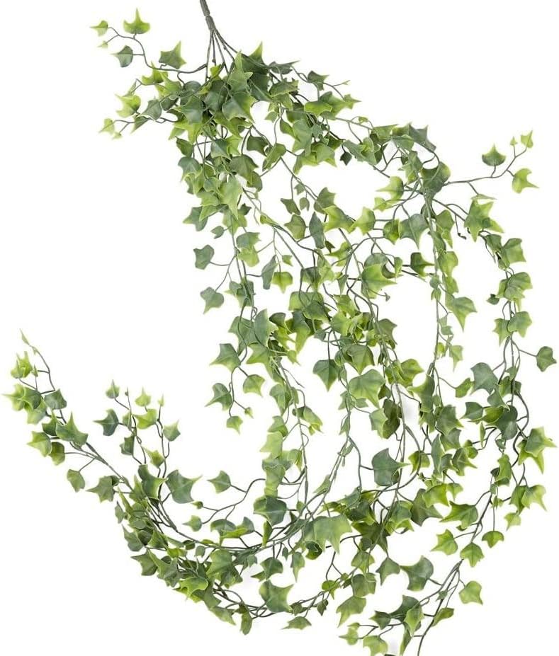 Factory Direct Craft Weather Resistant Green Hanging Needlepoint English Ivy Bush Fake Greenery Cascading Ivy for Indoor and Outdoor Arrangements - Image 5