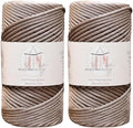 Makromecity, 2 Skeins of Polyester Macrame Cord 3mm x 131 Yards (394 feet) 3mm Polypropylene Mink Macrame Cord Crochet Macrame Bag Cord Crafts for Wall Hangings, Bags, Underplate, Rug by Makromecity