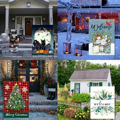 Seasonal Garden Flag Set of 20 - Double Sided 12 x 18 Inch Small Yard Flags - Image 6