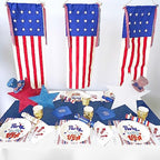 6 Pack Navy Blue Burlap Table Runner Roll Farmhouse Table Linens - Image 6