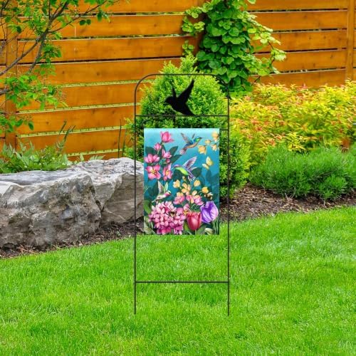 Briarwood Lane Wrought Iron Hummingbird Garden Flag Arbor 41x15 Garden Flag Decorative Arbor - Image 2
