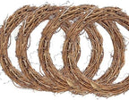16Inch Grapevine Wreath, 4pcs Rattan Branch Plaim Wreath for Crafts by JStnana