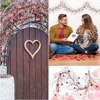 Valentine's Day Garland with 30 Fairy Lights 4.5ft Pip Berry Cherry Blossom Garland LED Christmas Lights for Valentine's Day Wedding Party (Red, Pink) - Image 6