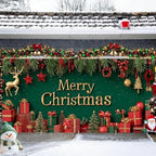 Classic Elements Banner 16x7 Ft - Reindeer and Decorations for Double Car Garage Large Wall Display - Image 2