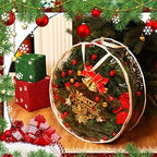 Shappy 4 Pieces Wreath Storage Bags 30 Inch Dual Zippers,Clear - Image 4