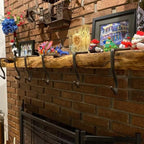 Lulu Decor,100% Cast Iron 10" Stocking Holder for Mantle Holds Up to 9 lbs Low Profile Design with Rubber Grip Ideal for Christmas Stockings Garland Holder Simple Natural Branch Shape (Set of 5) - Image 6