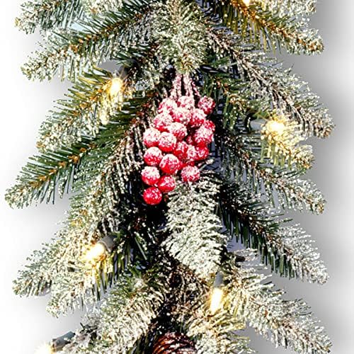 National Tree Company 9ft Pre-Lit Dunhill Fir Artificial Christmas Garland - Image 3