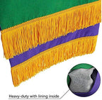 GraduatePro Set of 3 Reversible Parament Set Light Green Purple with Embroidered Cross IHS - Image 3