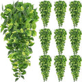 Hoteam 12 Pcs Artificial Hanging Greenery Plants, Pothos by Hoteam