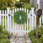 26 Inch Large Artificial Boxwood Wreaths for Front Door - Image 5