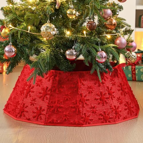 Soulchen Faux Fur Christmas Tree Collar 24" - Image 3