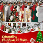Geyoga 24 Pieces Mini Christmas Knit Stockings 6 Inch Cable Knitted Stockings Bulk Xmas Hanging Ornament Decoration for Christmas Tree Fireplace Holiday Party Favor (Red, White) - Image 6