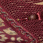 Loom and Mill Luxury Jacquard Damask Table Runner 13x72 inch, Burgundy Red - Image 4