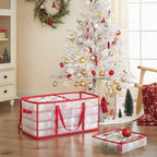 SONGMICS Large Christmas Ornament Storage Box, with 128 Slots - Image 2