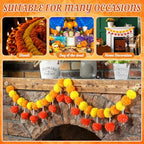 Riceshoot 3 Pcs Marigold Garland 4.6 ft for Day of The Dead Decor, Mixed - Image 3