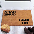 Game On, Game Over Doormat - 23.7x15.6in Outdoor Coir Rug with Non Slip PVC Back - Image 5