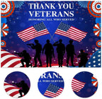 Veterans Day Backdrop Decorations Patriotic Banner 20x10ft - Image 6