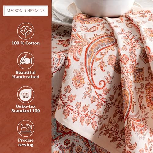 Maison d' Hermine Cloth Napkins Set of 4 Reusable 100% Cotton (20" x 20") - Image 2