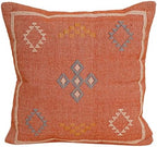 Indian Cotton Cushion Cover Sabra Kilim Pillow Cover Designer Decorative Sofa 18x18 Inche Handwoven Cushion Case for Farmhouse Home Decor Spring Decorative Pillow (Pattern 8) by Unknown