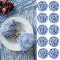 Mixweer 100 Pcs Gauze Cheesecloth Napkins 19.7 x 19.7 Inch, Dusty Blue by Mixweer