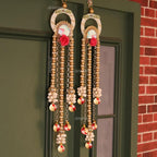 Divyakosh Rosewood Door Decoration Hanging - Welcome Tags, Diwali Decor, Temple Decoration, Side Hangings - 24 Inch, 1 Pair, Pack of 2, Multicolour - Image 4