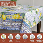 Maison d' Hermine Table Cloth Square Table Reusable 100% Cotton 60"x60" - Image 4