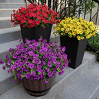 20 Bundles Artificial Flowers for Outdoor, Fake Plants Spring Decor,Yellow - Image 5