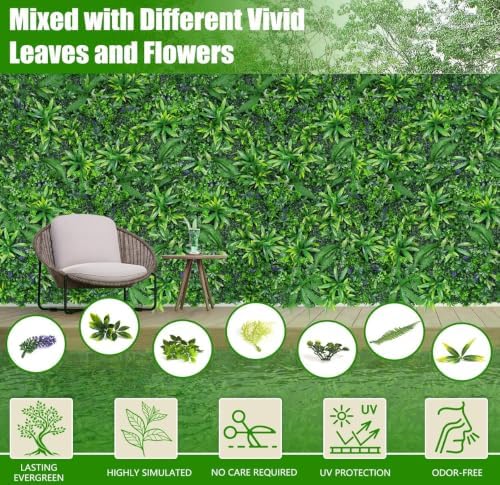 Grass Wall Panels 60"x180"(90 sqft) UV-Anti Hedge Boxwood Roll - Image 3