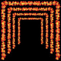 Tuanse 12 Pack Fall Decoration for Home Halloween Garland with Lights Maple by Tuanse