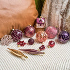 JORNOY 106Pcs Christmas Ornaments Bulk, Shatterproof Plastic Hanging Balls Bulbs Assorted Decor for Tree Decorations Home Holiday Party with Lanyard, Jewel Tone - Image 5