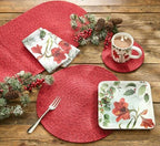 Park Designs Paprika Spice Bin Braided Placemat Set of 4 - Image 5