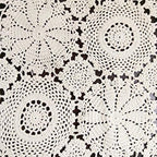 USTIDE 2pc Rustic Floral Table Runner Hand Crochet Table Placemats Beige Cotton Table Doilies Runners,15 Inches x31 Inches - Image 3