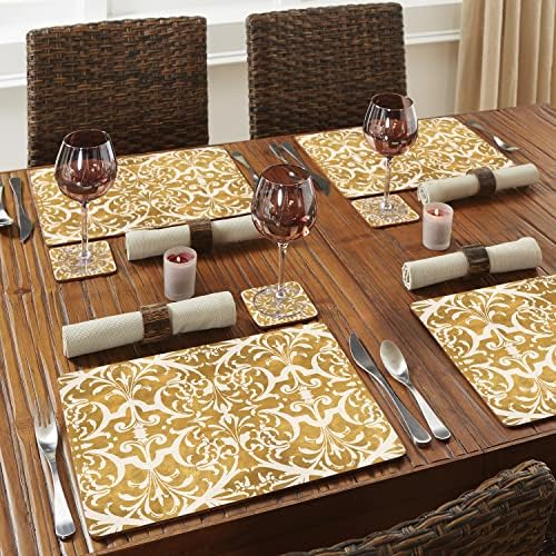 Gilded Boxed Set of 4 Premium Hardboard Placemats - Image 6