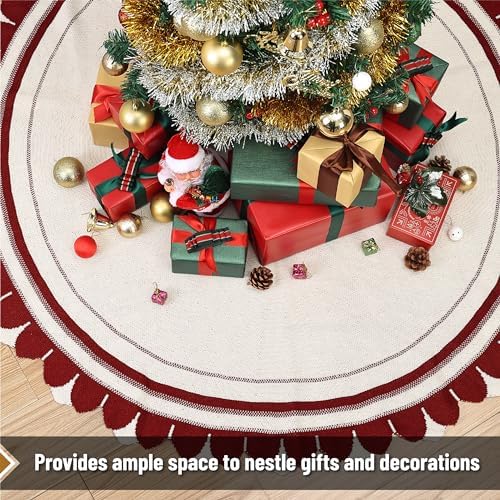 Mr. Pen- Christmas Tree Skirt 48 inches, Christmas Skirts for Xmas Trees - Image 4