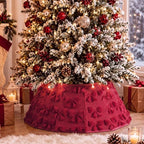 Soulchen Faux Fur Christmas Tree Collar - Image 3