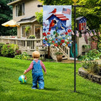 10FT Adjustable Garden Flag Pole Stand with Eagle Top for Outdoor - Image 7