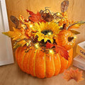 Waipfaru Fake Pumpkin Decor, Decorative Pumpkins for Fall, Fall Centerpieces for Tables, Fall Decor Artificial Pumpkins for Home Table Thanksgiving Halloween Indoor Outdoor Porch Bathroom Decor by Waipfaru