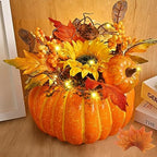 Waipfaru Fake Pumpkin Decor, Decorative Pumpkins for Fall, Fall Centerpieces for Tables, Fall Decor Artificial Pumpkins for Home Table Thanksgiving Halloween Indoor Outdoor Porch Bathroom Decor by Waipfaru
