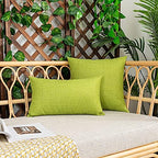 Kevin Textile Outdoor Waterproof 26”x26” Pillow Covers 2 Pack, Green - Image 4