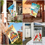 Mixweer 12 Pack 28 x 4 Inch Independence Day Flags Seasonal Garden Flags for Outside Holiday Double Sided Large Spring Summer Patriotic Lawn Yard Outdoor Banner Set Polyester for Festive Decorations - Image 5