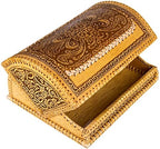 Handmade Natural Birch Bark Wooden Roll Top Bread Box Kitchen Food Storage Flower Ornament - Image 4