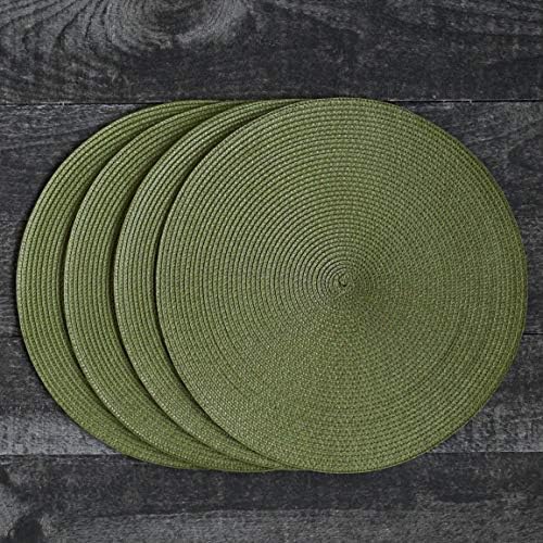 Now Designs Disko Round Placemats, Disko Fir, Set of 4 - Image 5