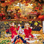 16X7ft Fall Garage Door Cover Decorations Autumn Maple Leaves Forest Sunflower Pumpkins Banner Hanging for Thanksgiving Holiday Party Background Sign House Decor - Image 5