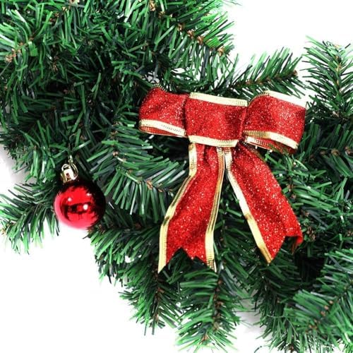 Outroad 9 ft Christmas Garland - Soft Greenery Twist Wreath Artificial Ivy Non-Lit Green Garland, for Holiday Season Outdoor Indoor Party Decorations,15 Pack - Image 2
