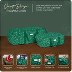 Covermates Christmas Tree Storage Bag, Green Snowflake - Image 4