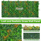 Artificial Grass Wall Panels, 60"x120"(50 SQFT) Boxwood Panels - Image 2